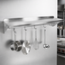 Thumbnail image #3 for John Boos Stallion 48-Inch Wall-Mount Stainless Steel Pot Rack Shelf with 4 Hooks