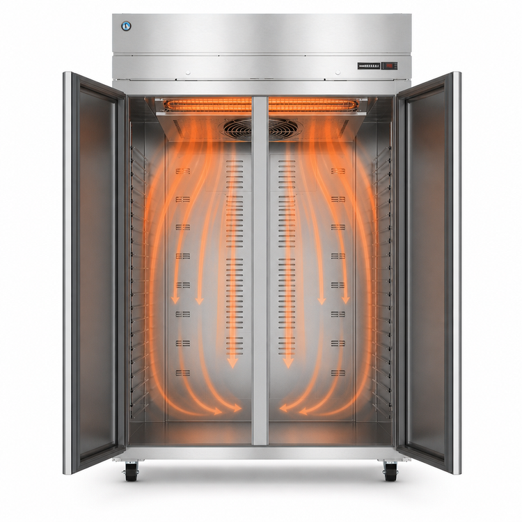 Product image #3 for Hoshizaki HC2A-FS Two-Section Full-Size Heated Holding Cabinet