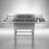 Thumbnail image #3 for John Boos Pro-Bowl 2-Compartment 14-Gauge Stainless Steel Sink with Left and Right Drainboards, 87-1/4 Inch