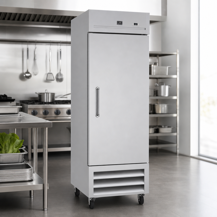 Product image #3 for Kelvinator Commercial 27-Inch One-Section Reach-In Refrigerator with Bottom-Mount Refrigeration and Solid Door