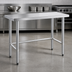 Thumbnail image #3 for 48 Inch x 18 Inch Open Base Worktable with 16 Gauge 304 Stainless Steel Flat Top