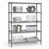 Thumbnail image #2 for Redi-Pak 4-Tier Stationary Wire Shelving Unit, 48W x 24D x 63H, Pewter Gray Epoxy Finish