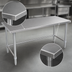 Thumbnail image #3 for John Boos Stallion 72-Inch x 24-Inch 16-Gauge 300 Series Stainless Steel Flat Top Work Table