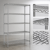 Thumbnail image #3 for Redipak 5-Tier Wire Shelving Unit, 60W x 24D x 63H, Stationary, Zinc Finish