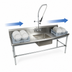 Thumbnail image #3 for BK Resources 26-Inch Straight Soiled Dish Table with Left-Hand Pre-Rinse Sink and Galvanized Legs
