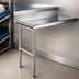 Thumbnail image #3 for CMA Dishmachines CL-48 48-Inch Straight Clean Dish Table, Right-to-Left Operation, 8-Inch Backsplash