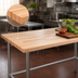 Thumbnail image #3 for John Boos 36 x 24 Inch 2-1/4 Inch Thick Northern Hard Rock Maple Edge Grain Work Table with Stainless Steel Legs