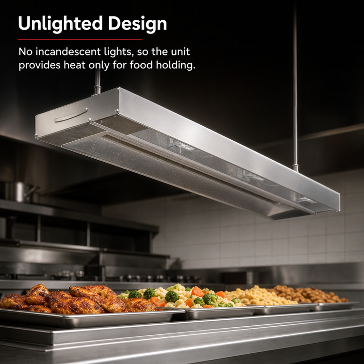 Product image #3 for Eagle RedHots 54-Inch Single Strip Unlighted Food Heat Lamp with Remote, 240V