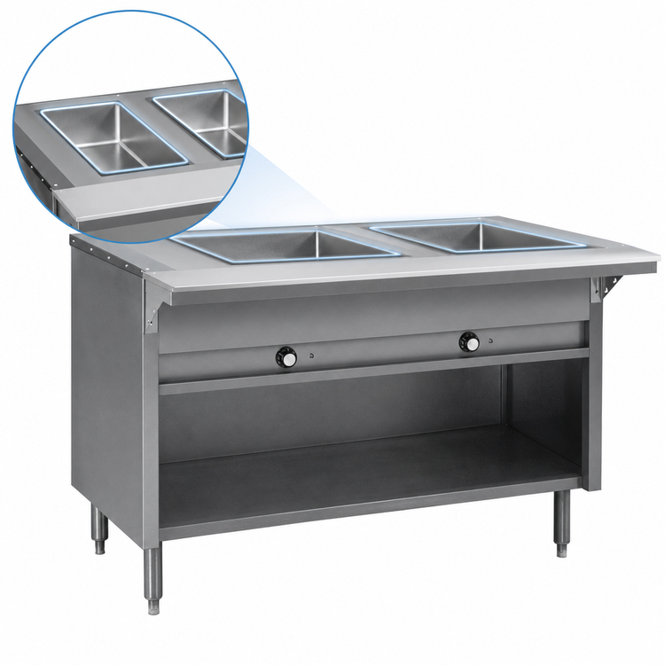 Product image #3 for Eagle Group Spec-Master Electric Hot Food Table with 2 Open Wells, 33-Inch Wide, 208V