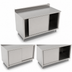 Thumbnail image #3 for John Boos Cabinet Base Stainless Steel Work Table with Sliding Doors, 60