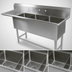 Thumbnail image #3 for John Boos Pro-Bowl 3-Compartment Stainless Steel Sink with 36-Inch Left Drainboard