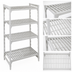 Thumbnail image #4 for Cambro Camshelving Premium 4-Shelf Vented Stationary Polymer Shelving Starter Unit, 24 x 24 x 84 Inches