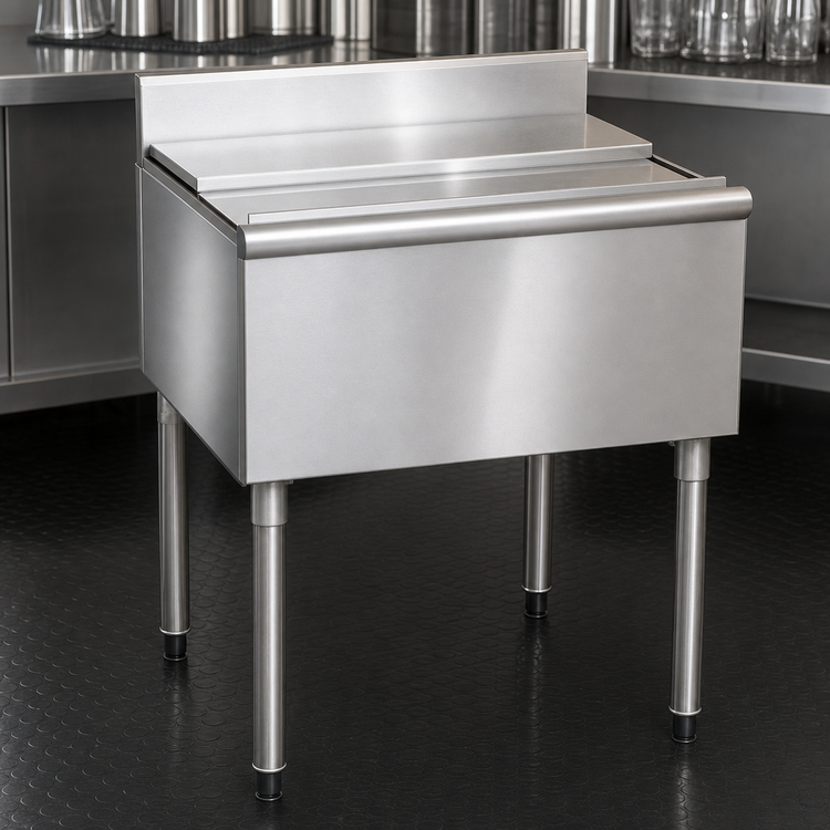 Product image #3 for Eagle Group 1800 Series Underbar Ice Chest Bar Ice Bin with 8-Inch Deep Insulated Bin, 12 x 20 Inches