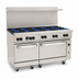 Thumbnail image #3 for Vulcan Endurance 60-Inch Natural Gas Restaurant Range with 10 Open Burners and 2 Standard Ovens