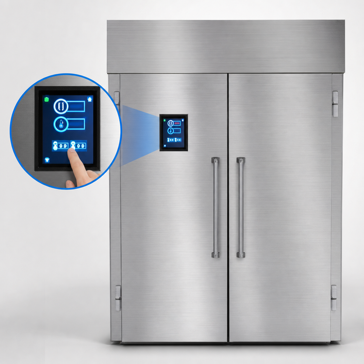 Product image #3 for Doyon KDP12 Knock Down Roll-In Proofer Cabinet, One-Section, 2 Double Side-Load Rack Capacity
