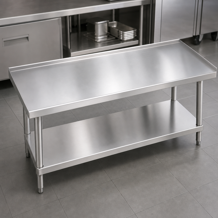 Product image #3 for Advance Tabco 24 x 30 Inch Stainless Steel Equipment Stand With Adjustable Undershelf