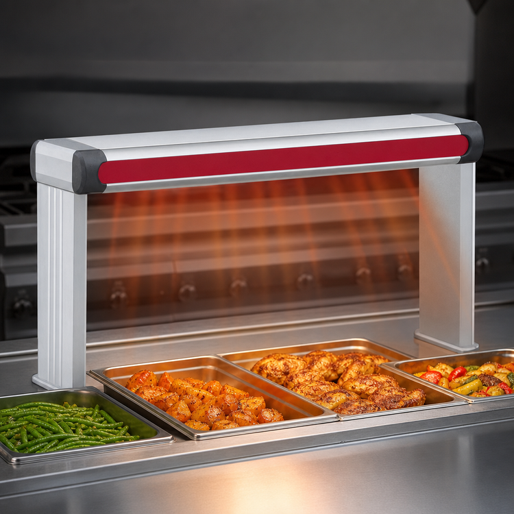 Product image #3 for Hatco Glo-Ray Designer Unlighted Single Strip Heater, 21-1/2 Inch Wide, Aluminum, 250 Watt