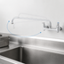 Thumbnail image #3 for T&S Brass B-0230-BST Wall-Mount Sink Mixing Faucet with 18-Inch Swing Nozzle