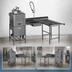 Thumbnail image #3 for Eagle Group Island Soiled Dishtable with Dish Landing Shelf and Pre-Rinse Sink, Right-to-Left, 72