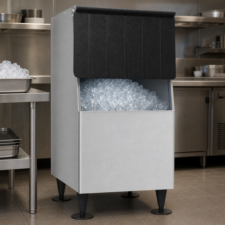 Product image #3 for Hoshizaki B-300SF 300 lb Stainless Steel Ice Storage Bin with Top-Hinged Front Door