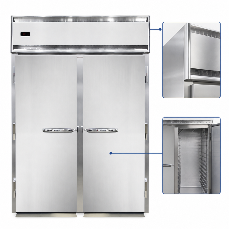 Product image #3 for Continental Refrigerator DL2WI-SA-E Designer Line Extra-High Two-Section Roll-In Warmer