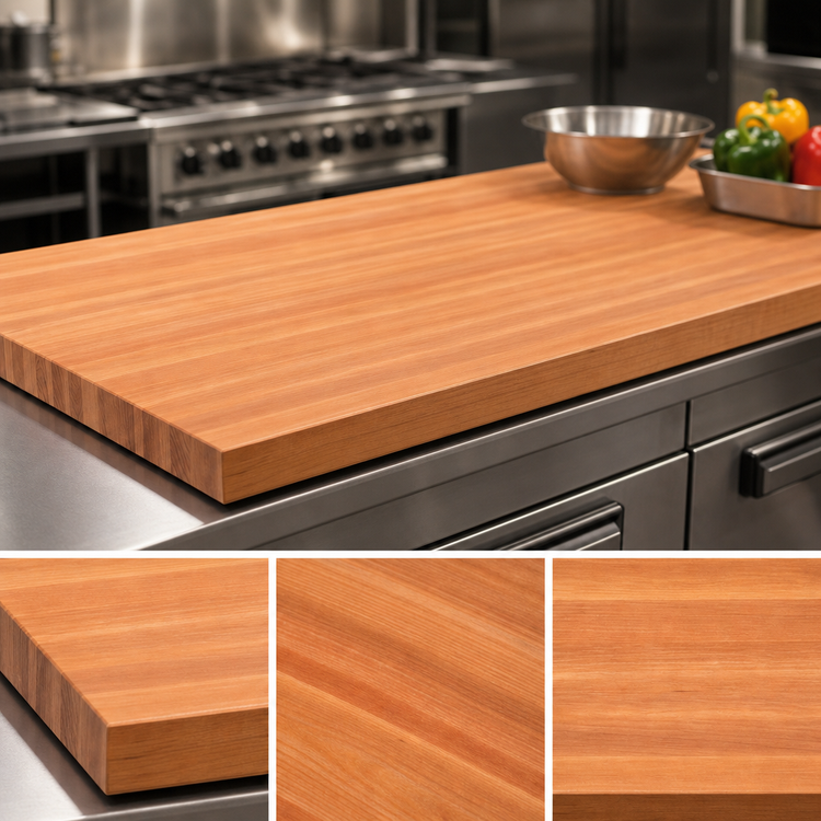 Product image #3 for Boos Block American Cherry Edge Grain Kitchen Countertop, 108 x 36 x 3 Inches, Oil Finish