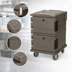 Thumbnail image #4 for Cambro Ultra Camcart Double-Compartment Front-Loading Insulated Food Pan Carrier