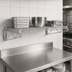 Thumbnail image #3 for Quantum Wall-Mount Cantilever Single Wire Shelf Unit, 30 x 24 Inches, Chrome-Plated