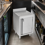 Thumbnail image #3 for John Boos UBSC-1818-R Freestanding Underbar Storage Cabinet, 18 x 18 x 32-1/2 Inch, Stainless Steel, Right-Hinged Locking Door