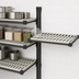 Thumbnail image #3 for Cambro Camshelving Elevation Wall-Mounted Add-On Shelf Kit, 21 x 24 Inches, Vented, Brushed Graphite