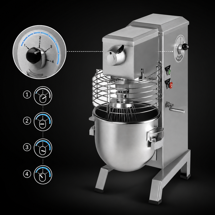 Product image #3 for Univex SRM20+ 20 Quart Countertop Variable-Speed Planetary Mixer