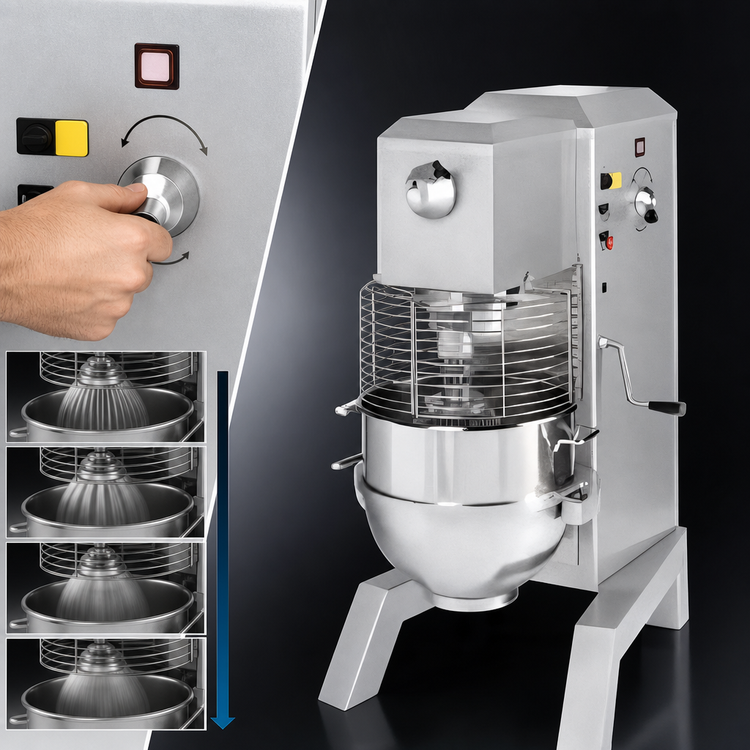 Product image #3 for Univex SRM80+ 80 Quart Variable-Speed Floor Model Planetary Mixer