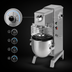 Thumbnail image #3 for Univex SRM20+ 20 Quart Countertop Variable-Speed Planetary Mixer
