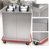 Thumbnail image #3 for Mobile Enclosed 4-Silo Unheated Plate Dispenser Cart for 12-Inch Round Plates
