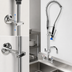 Thumbnail image #3 for Fisher Pre-Rinse Unit with Add-On Faucet, 8-Inch Wall Mount, Flexible Gooseneck