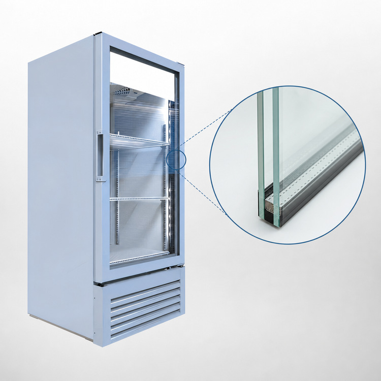 Product image #3 for Beverage-Air Marketeer MT10-1W 1-Section White Hinged Glass Door Merchandiser Refrigerator, 9.43 Cu. Ft.