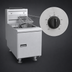 Thumbnail image #3 for Solstice Standard Countertop Tube-Fired Gas Fryer, 35 lb. Oil Capacity