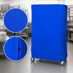 Thumbnail image #3 for Quantum CC243663BNV Wire Cart Cover, 24 x 36 x 63 Inch, 400 Denier Blue Nylon, Velcro Flap