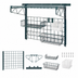 Thumbnail image #3 for Quantum Store Grid Medium-Duty Wall-Mount Starter Kit with Shelf, Grid Panel, Basket, Hooks and Clear Bin