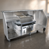 Thumbnail image #3 for Glastender 96-Inch Stainless Steel Portable Bar for Glassware with Refrigerator Space