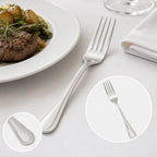 Thumbnail image #4 for Winco Deluxe Pearl 0036-11 European Table Fork, 8-1/8 Inch, 18/8 Stainless Steel, Extra Heavy Weight, Mirror Finish Case of 25