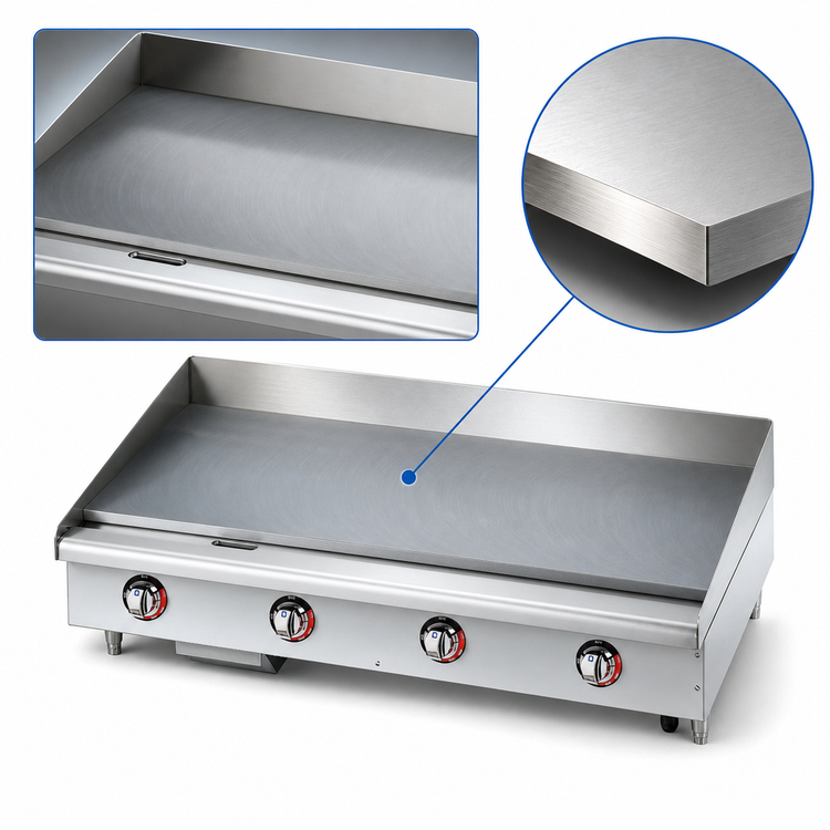Product image #3 for Star-Max Heavy-Duty 48-Inch Electric Countertop Griddle with 1-Inch Polished Steel Plate