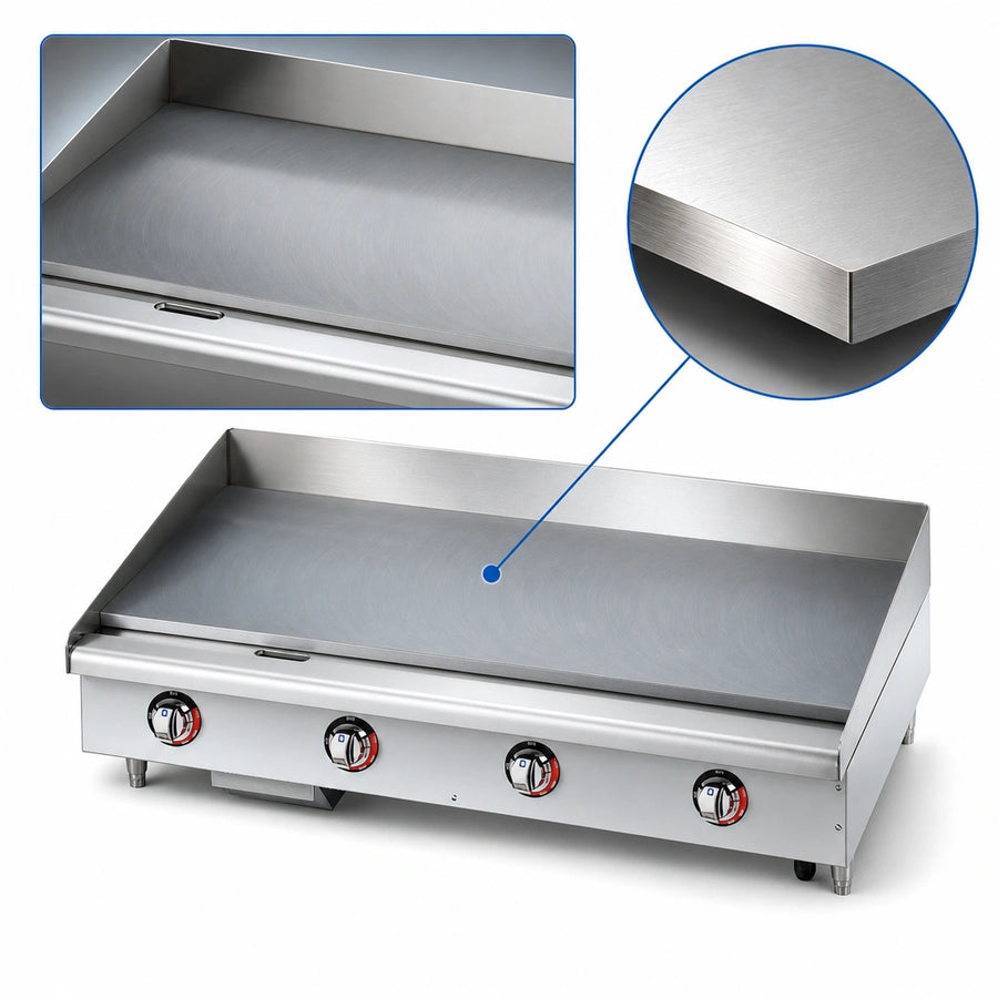 1-Inch Polished Steel Plate