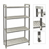 Thumbnail image #3 for Cambro Camshelving Elements XTRA 4-Shelf Vented High Density Top Rail Stationary Starter Unit, 21