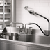 Thumbnail image #3 for T&S Brass Double Pantry Deck-Mount Mixing Faucet with Pot Filler, 12-Inch Swing Nozzle, and 60-Inch Hose