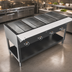 Thumbnail image #4 for BK Resources ST-4 Electric 4-Pan Open Well Steam Table with Cutting Board and Undershelf