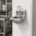 Thumbnail image #3 for Eagle Group Space-Saver Wall-Mount Hand Sink with Splash-Mount Gooseneck Faucet, 12-Inch Wide