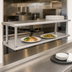 Thumbnail image #3 for Eagle Group 120-Inch Wide Pass-Thru Shelf with Overshelf, Stainless Steel