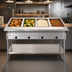 Thumbnail image #3 for KoolMore Four Pan Open Well Electric Steam Table with Undershelf