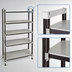 Thumbnail image #3 for Cambro Camshelving Elements XTRA High Density Top Rail 5-Tier Stationary Starter Unit, 18-Inch D x 42-Inch L x 81-Inch H, Speckled Gray